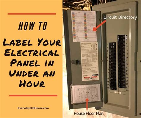 apartment didnt label electric box|electrical box not labeled.